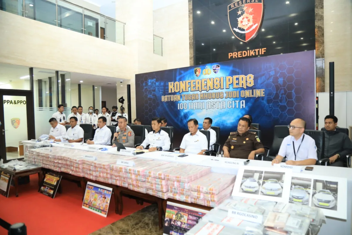 Polri Ungkap Tiga Kasus Besar Judi Online: Sita Aset Rp61 Miliar