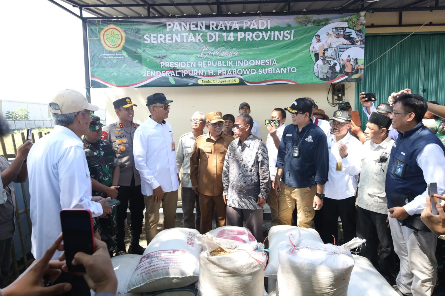 Kapolda Banten Hadiri Panen Padi Serentak 14 Provinsi Bersama Presiden RI Secara Virtual