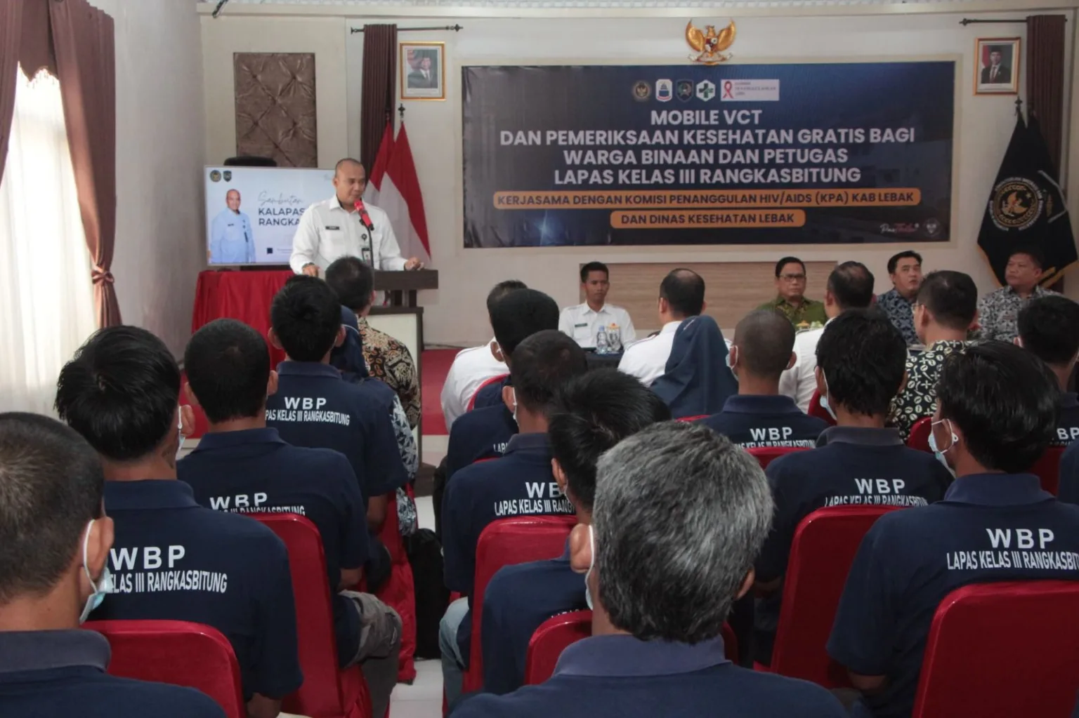 Lapas Rangkasbitung Gandeng KPA Lebak Gelar Mobile VCT dan Pemeriksaan Kesehatan bagi WBP dan Petugas
