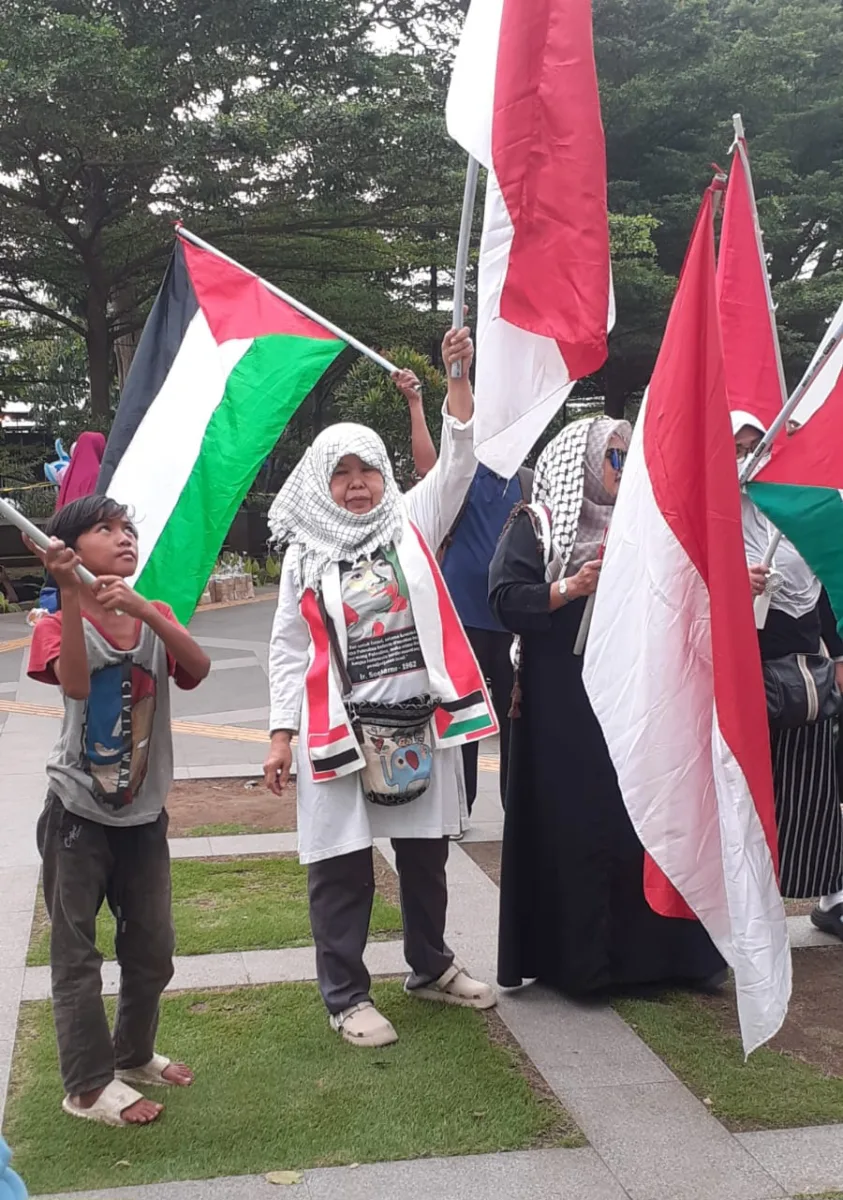 Aksi Damai Dan Persatuan Free Palestine Network di Kota Bogor