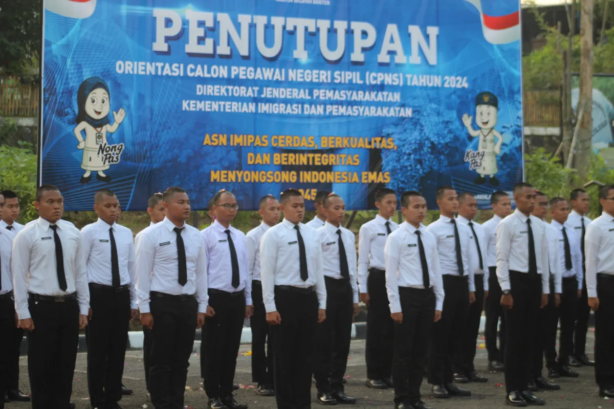 Penutupan Masa Orientasi CPNS Ditjenpas Banten Tahun Anggaran 2024