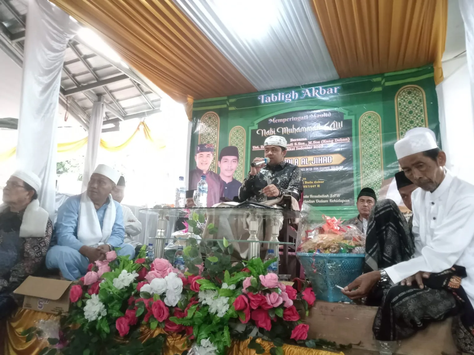Ustadz Kondang Juara Satu Aksi Indosiar 2025, Kang Deban Jadi Peceramah Peringatan Maulid di Kaum Pasar Kresek Malingping