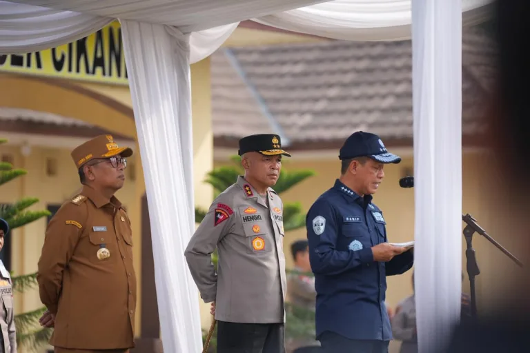 Polda Banten Gelar Apel Kesiapsiagaan Tanggap Radiasi Cs-137 di Serang
