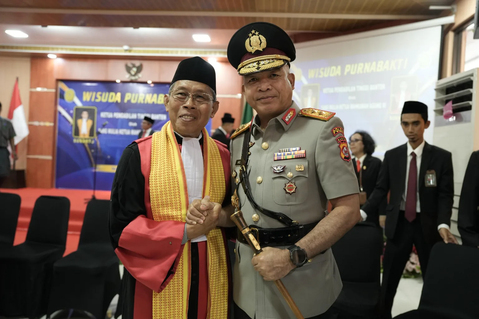 Kapolda Banten Hadiri Wisuda Purnabakti Ketua Pengadilan Tinggi Banten
