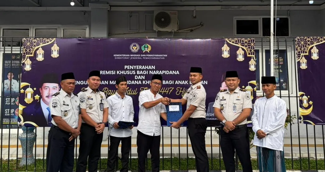 Lapas Rangkasbitung Berikan Remisi Khusus Idul Fitri 1447 H kepada 170 WBP