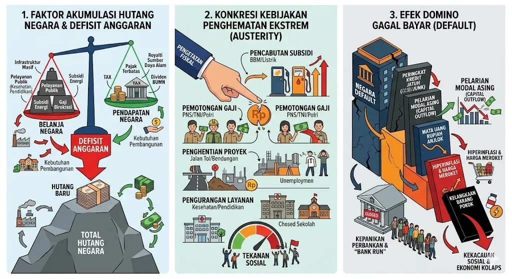Mengurai Labirin Utang Negara: Antara Kebutuhan Strategis, Paradoks Global, dan Risiko Gagal Bayar