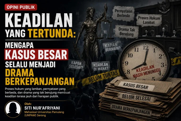 Keadilan yang Tertunda: Mengapa Kasus Besar Selalu Menjadi Drama Berkepanjangan
