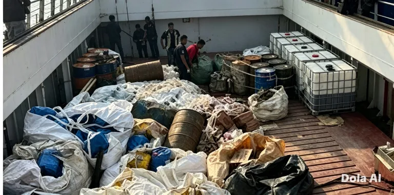 Disergap di Karimun, 1 Ton Narkotika Cair Lagi Ditemukan di Kapal MV Ocean Porter, Total Kini 2,6 Ton