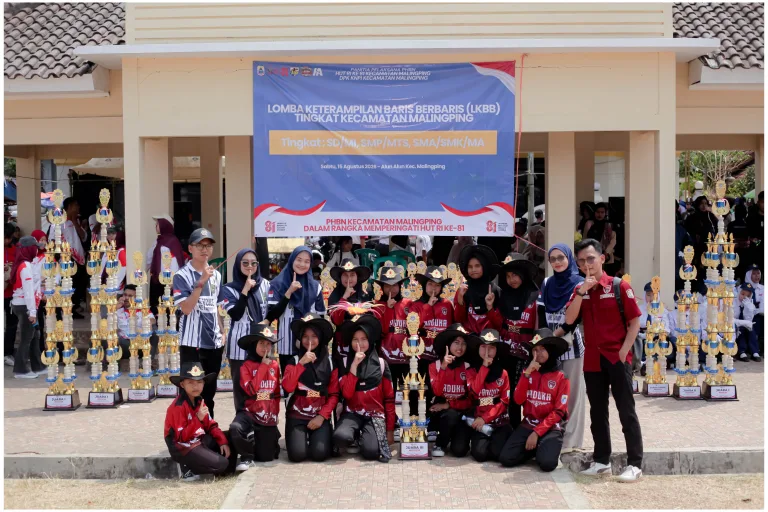 Paskibra SDN 1 Kadujajar Borong 7 Gelar Juara LKBB Kecamatan Malingping 2026