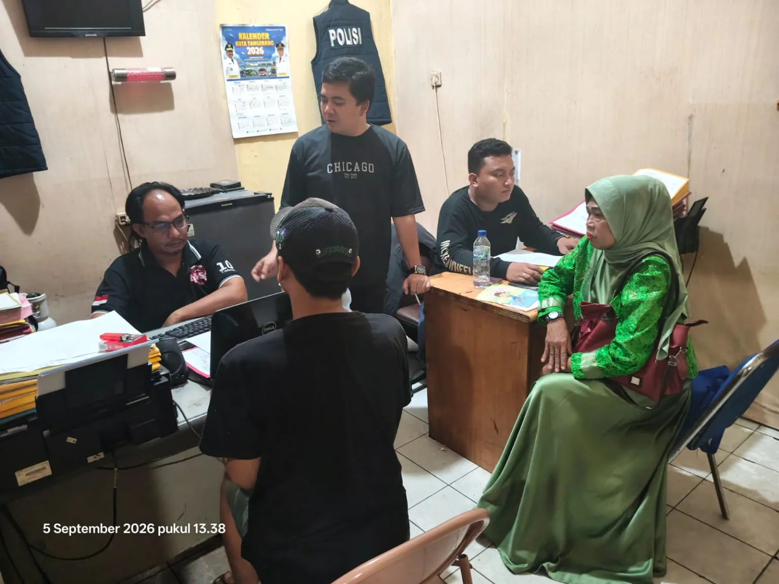 Kasus Aduan Warga, Unit Reskrim Polsek Cisoka Datangi Pemuda Jayanti