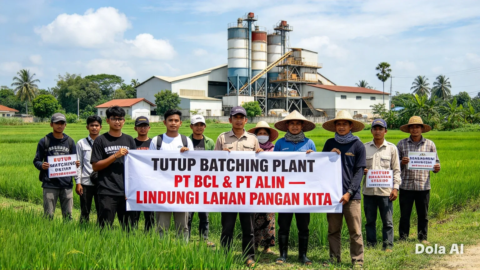 Gerakan Sembilan Desak Pemkab Lebak Tutup Batching Plant PT BCL dan PT Alin