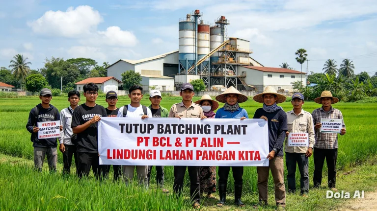 Gerakan Sembilan Desak Pemkab Lebak Tutup Batching Plant PT BCL dan PT Alin