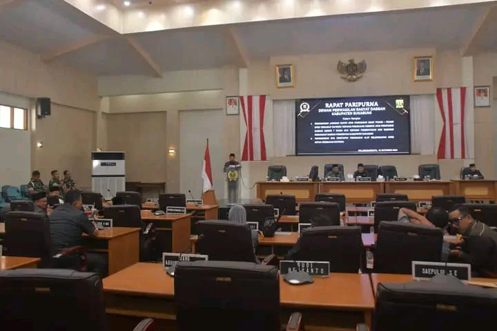 DPRD Kabupaten Sukabumi Gelar Rapat Paripurna ke-27 Bahas Raperda Perubahan SOTK