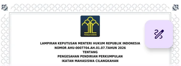 MUSTILUB XI IMC 11 Agustus Berujung Manis, Kini Resmi Berbadan Hukum Lewat SK Kemenkum