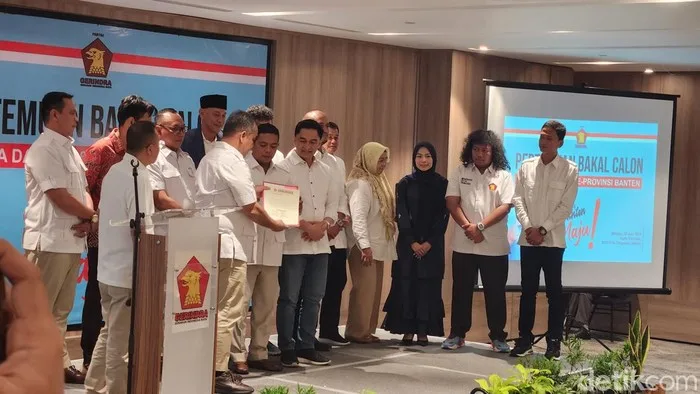 Beberapa Partai Termasuk Partai Gerindra Usung Andra Soni-Dimyati Natakusumah di Pilgub Banten 2024