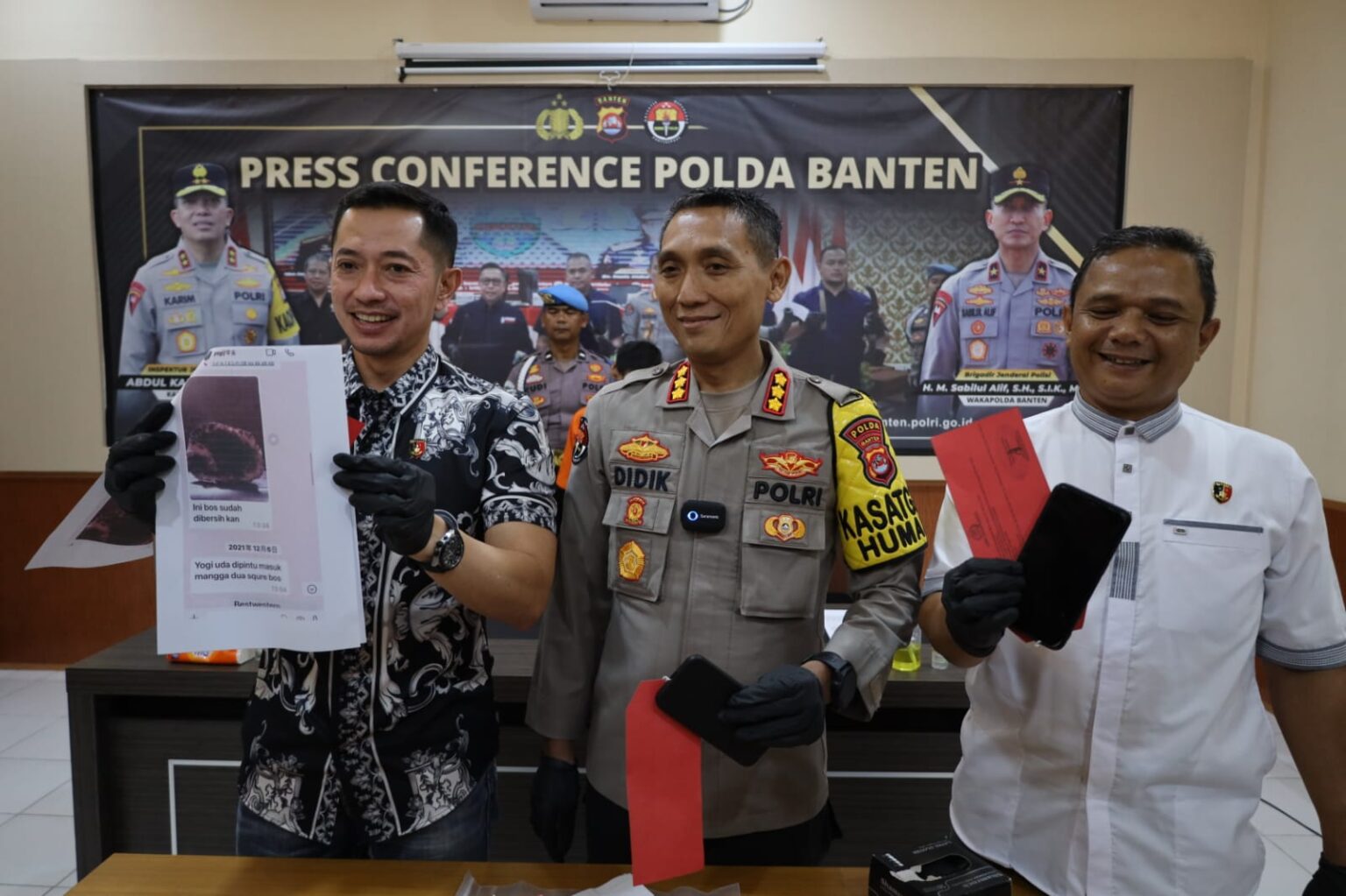 Ditreskrimum Polda Banten Berhasil Ungkap Kasus Tindak Pidana Perburuan Badak di Taman Nasional Ujung Kulon