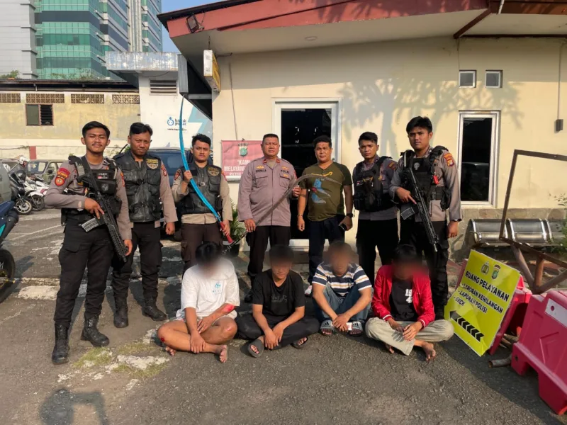Konvoi Sambil Tenteng Senjata Tajam, 7 Remaja Diamankan