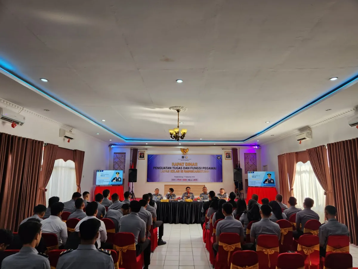 Kalapas Rangkasbitung Pimpin Konsolidasi Tingkatkan Kinerja dan Pengamanan