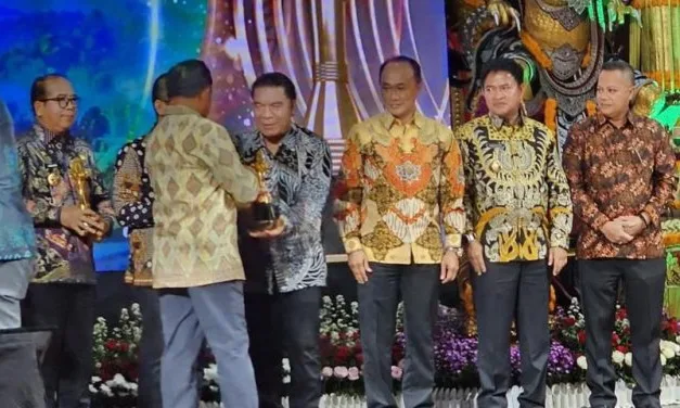 Pj Gubernur Banten, Al Muktabar, Terima Anugerah Upakarya Wanua Nugraha dari Kementerian Dalam Negeri