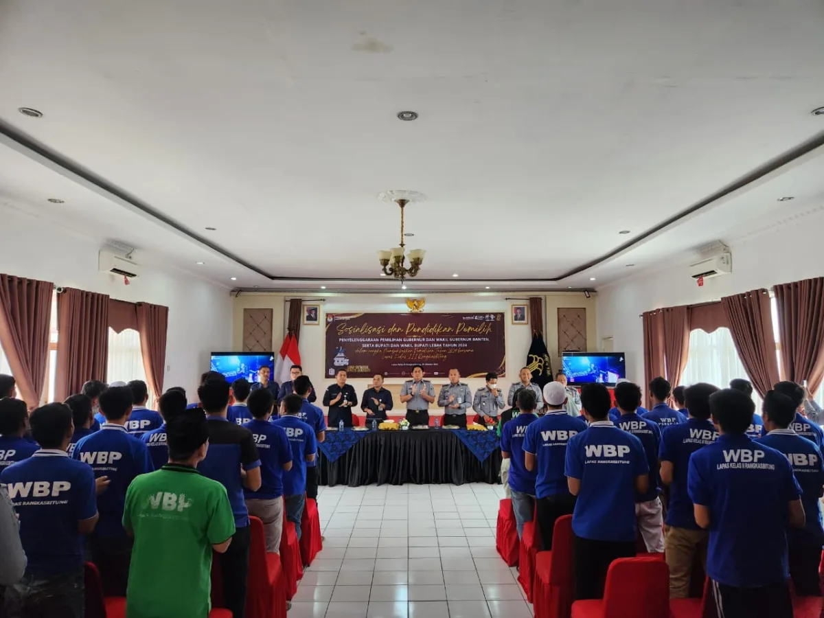 Lapas Rangkasbitung dan KPU Gelar Sosialisasi Pilkada bagi Narapidana